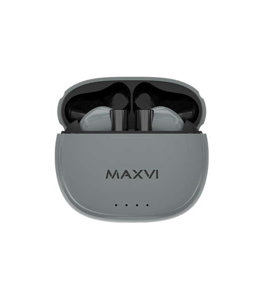 Наушники TWS Maxvi MHF-117BT серый, внутриканальные, Bluetooth, до 4 ч