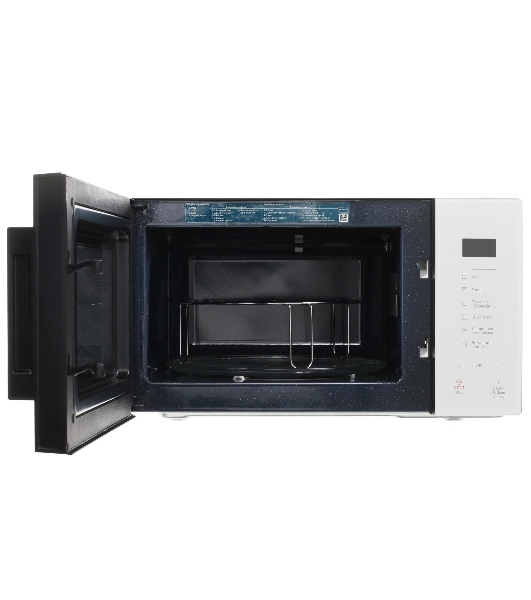 Микроволновая печь Samsung MG23T5018AE/BW белый, 23 л, 800 Вт, переключатели - сенсор