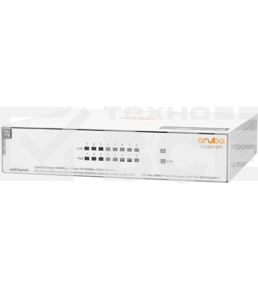 Коммутатор HPE Aruba Instant On 1430 8G Class4 PoE 64W Switch  Switch