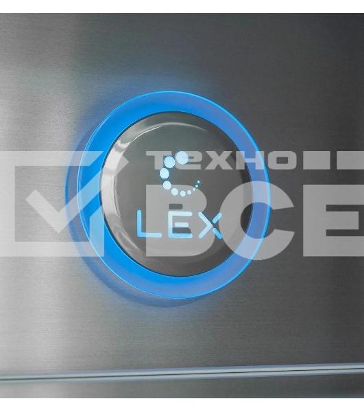 Холодильник LEX LCD505BlGID черный, трехкамерный, 321/144 л, морозилка снизу, No Frost, Side by Side