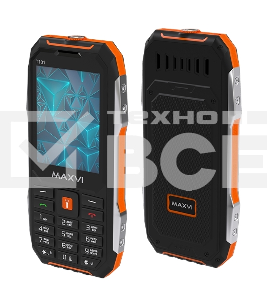 Мобильный телефон Maxvi T101 оранжевый