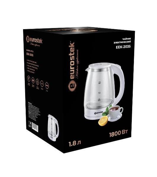 Чайник электрический Eurostek EEK-2035 1.8 л, 1500 Вт, белый