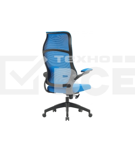 Кресло компьютерное Cactus CS-MC505-BL темно-синий, сиденье темно-синий, сетка/ткань, крестов. пластик