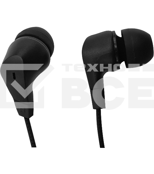 Гарнитура внутриканальные Oklick HS-S-250 1.2м черный проводные в ушной раковине (SS-E161)