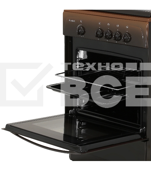 Плита газовая Gefest 1200-С7 К39 коричневый, конфорок 4 шт, духовка 63 л, 60 см x 85 см x 60 см