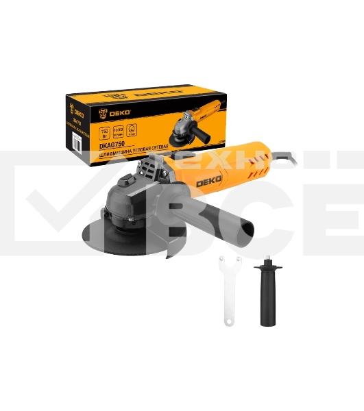 Угловая шлифовальная машина (УШМ) DEKO AG750DK, 125мм, 750 Вт