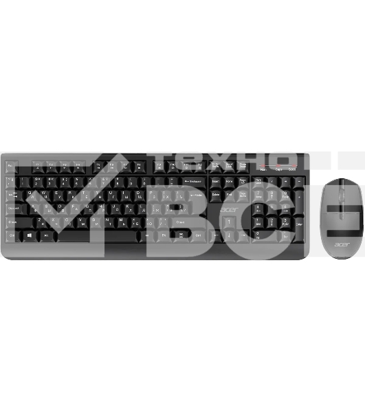 Комплект клавиатура + мышь Acer OCC401 клав:черный мышь:черный USB беспроводная (ZL.ACCCC.016)