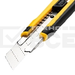 Технический нож Deli DL025 25мм SK4. 2-ступенчатое лезвие. Ударопрочный и обрезиненный корпус. Кнопка автоматической блокировки., фото4