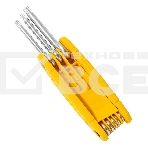 Набор складных шестигранных ключей TORX Deli DL234308 размеры T9,T10,T15,T20,T25,T27,T30,T40, пластиковый держатель, фото3