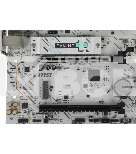 Материнская плата MSI B840M GAMING PLUS WIFI6E, AM5, AMD B840, 4xDDR5, 4xSATA, 2xM.2, 1xPCIe 4.0 x16, 1xPCIe 3.0 x4, 1xHDMI (v2.1), 1xUSB-C 10Gbps, 1xUSB-A 10Gbps, 2xUSB-A 5Gbps, 4xUSB-A 2.0, 1x2.5Gb LAN, Wi-Fi 6E, Bluetooth 5.3, 2x3.5 мм, 7.1, mATX