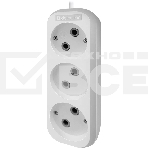 Удлинитель Defender (99276) B230 - 3 роз х 2 м, белый, фото2