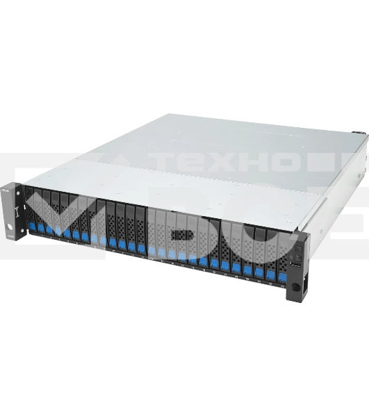 Серверная платформа ASUS VS320D-RS26-D1712106Z, 2U, Intel Xeon 64-bit 4-core, 4x DDR4 ECC DIMM, 26 x 2.5' SATA/SAS hsb, 1x 1GbE RJ45 LAN Port, 2x 12Gb/s SAS Wide Port, 1+1 850W