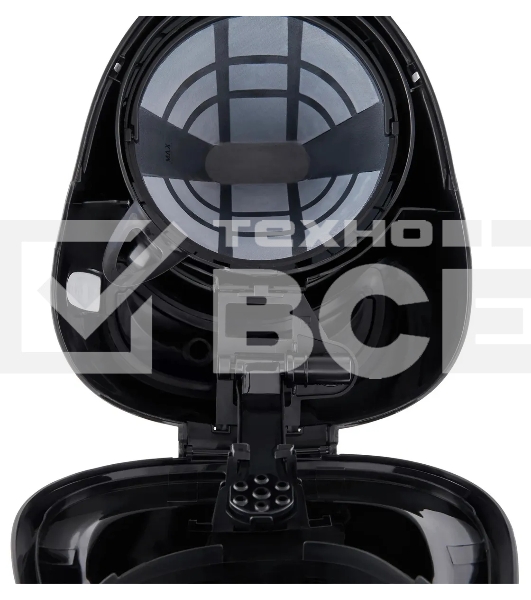 Кофеварка капельная Domfy metal DSM-CM301 1000Вт черный/серебристый