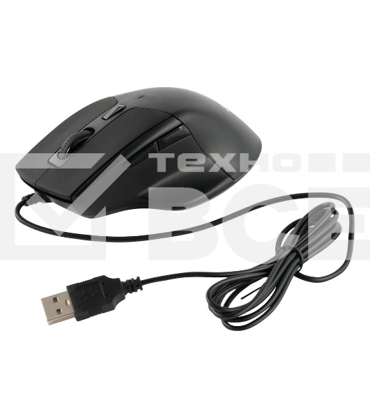 Мышь проводная Acer OMW130 черный, 3600 dpi, USB, кнопки - 6