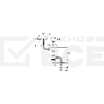 Сифон Элит с нерж. чашкой d114мм, переливом гофротрубой L800 мм. (3½'- d40/50 ), фото3