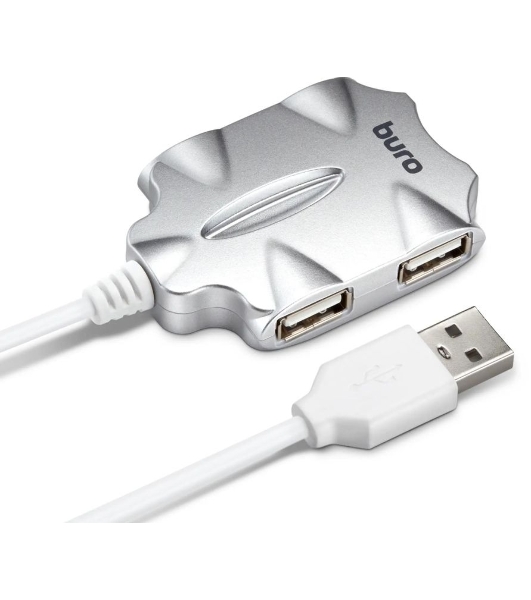 USB-концентратор Buro BU-HUB4-0.5-U2.0-Candy, USB 2.0, USB 4 порта, USB
