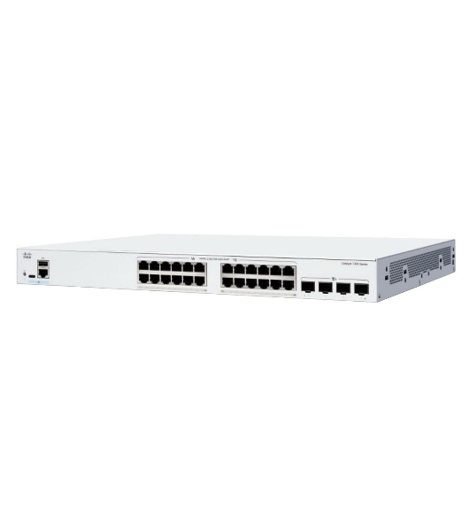 Коммутатор Cisco Catalyst C1300-24T-4G, 24×1 Гбит/с, 4×1 Гбит/с SFP