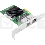 Сетевой адаптер Ethernet LR-LINK 9222HT, Intel I350-AM2, двойной порт RJ45, сетевая карта PCI-Ex1, 10/100/1000 Мбит/с (302472), фото 1
