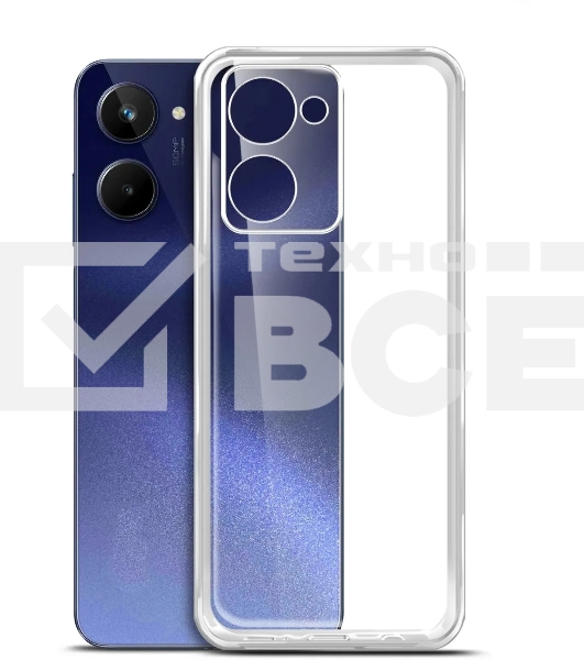 Чехол (клип-кейс) BoraSCO для Realme 10 4G 71180 прозрачный