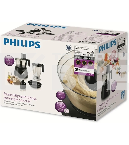 Кухонный комбайн Philips HR7776/90 1300Вт черный