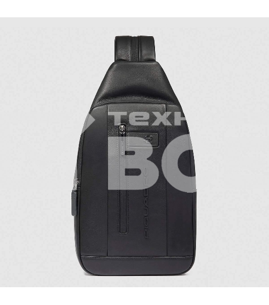 Рюкзак слинг мужской Piquadro Urban CA6540UB00/N, кожа, черный