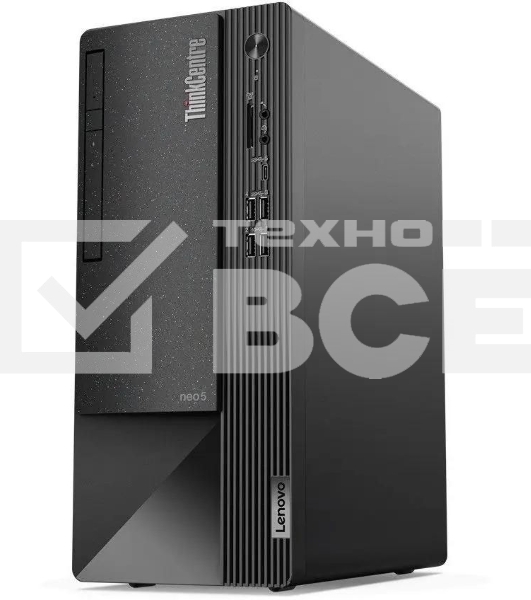 Компьютер Lenovo ThinkCentre Neo 50t MT i5 12400 (2.5) 8Gb 1Tb 7.2k UHDG 730 CR noOS GbitEth 260W kb мышь клавиатура черный (11SE00PAGP)