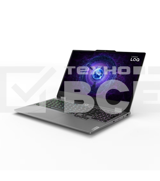 Ноутбук Lenovo LOQ 15IAX9 серый 83GS00EMRK Core i5-12450HX/24Gb/SSD512Gb/RTX3050 6Gb/15.6