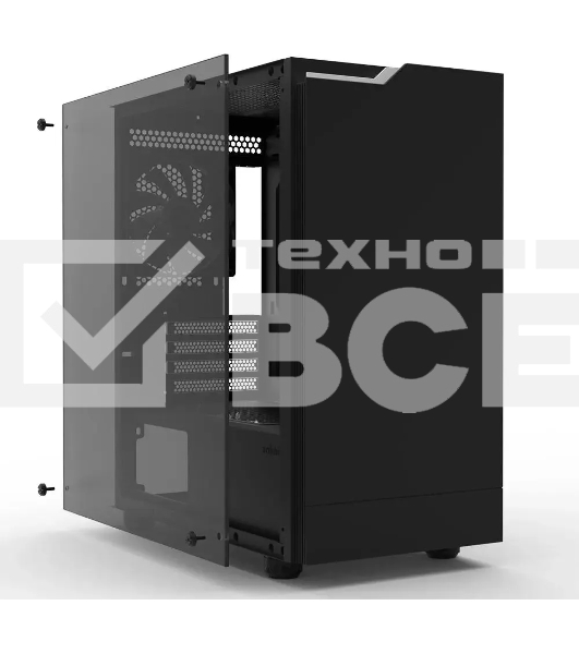 Компьютерный корпус Zalman ZM-T4 plus черный без БП mATX 1x80mm 3x120mm 1xUSB2.0 1xUSB3.0 audio bott PSU