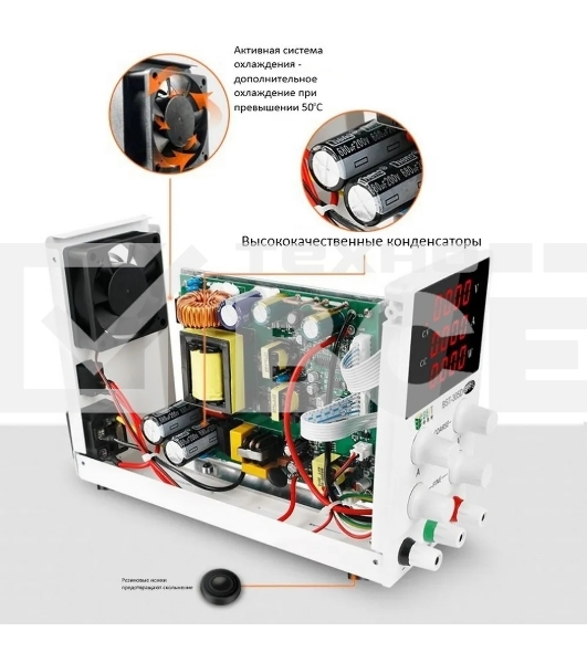 Лабораторный источник питания BESTOOL BST-305D 30В, 5А, цифровой дисплей, 1 канал, пост. ток