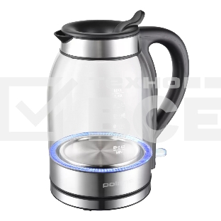 Чайник электрический Polaris PWK 1739CGL 1,8 л, 2200 Вт, сталь