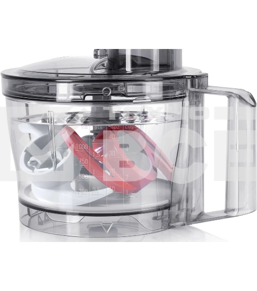 Кухонный комбайн Bosch MCM3501M 800 Вт, Скорости: 2, Блендер 1 л, Чаша 2.3 л, Цвет: черны/серебристый