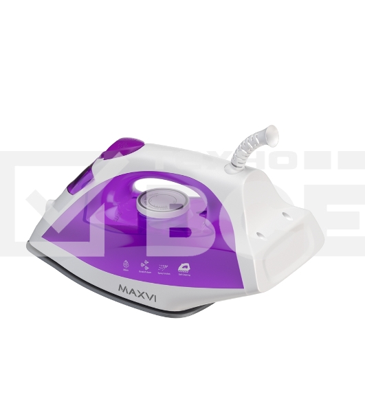 Утюг Maxvi SI1801 белый/фиолетовый