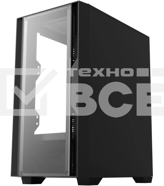 Компьютерный корпус Bloody CC-123 черный без БП mATX 8x120мм 2xUSB2.0 1xUSB3.0 audio bott PSU