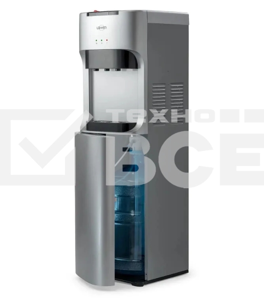 Кулер для воды Vatten L45SE, нижняя загрузка, нагрев 90 °С, охлаждение 15 °С, серебристый/черный