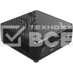 Неттоп MSI Cubi N ADL-019RU slim N-series N100 (0.8) 4Gb SSD128Gb UHDG Windows 11 Professional 2xGbitEth WiFi BT 65W черный (9S6-B0A911-220)