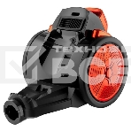 Пылесос BRAYER BR4201 черный/оранжевый, 400/2200 Вт, уборка сухая, пылесборник контейнер 3 л, фото3