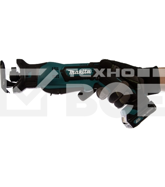 Ножовка MAKITA JR103DWAE10.8В 2х2Ач Li-ion 0-3300об\м ход-13мм рез-50мм 1.3кг чем б\кл зам. пилки