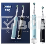 Набор электрических зубных щеток Oral-B Pro Series 1 бирюзовый/черный, фото 1