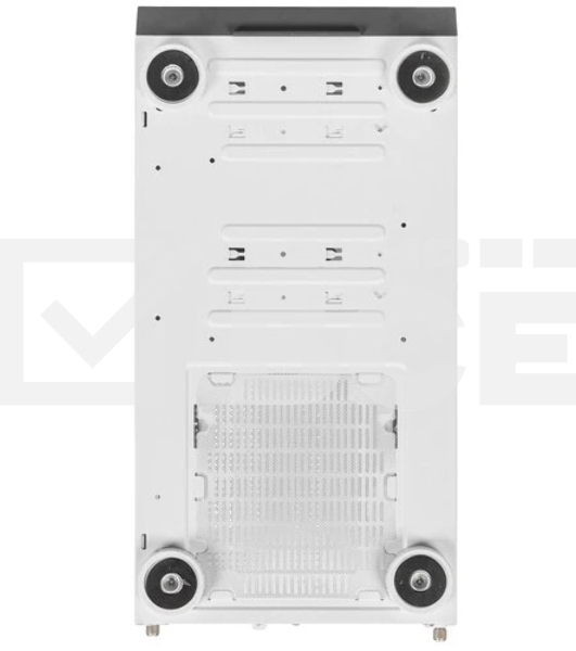 Компьютерный корпус PcCooler ME200 MESH WH белый-черный без БП ATX 3x120mm 2xUSB3.0 audio bott PSU