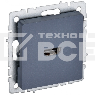 Розетка HDMI IEK BRITE РHDMI-0-БрМ маренго