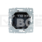 Розетка 1-местная IEK BRITE РС10-1-0-БрЧ (BR-R10-10-K02) без заземления, без защитных шторок, 10А, чёрный, фото3