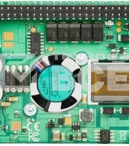 Плата Power Over Ethernet (POE) Raspberry Pi PoE HAT for Raspberry Pi 3B+ и 4B, SC0468, для питания Raspberry Pi через Ethernet кабель. Вентилятор в комплекте. (RPI3-MODBP-POE)(RASP3328)(221-1857) (492820)