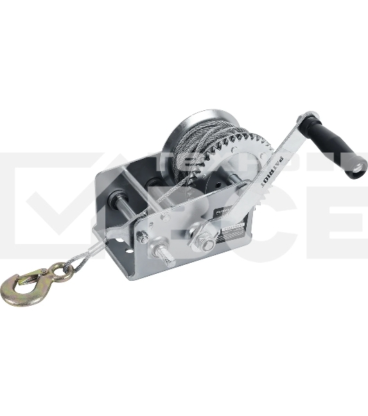 Лебедка ручная барабанная PATRIOT WH 1100B, усилие - 1100 кг, трос- 8 м