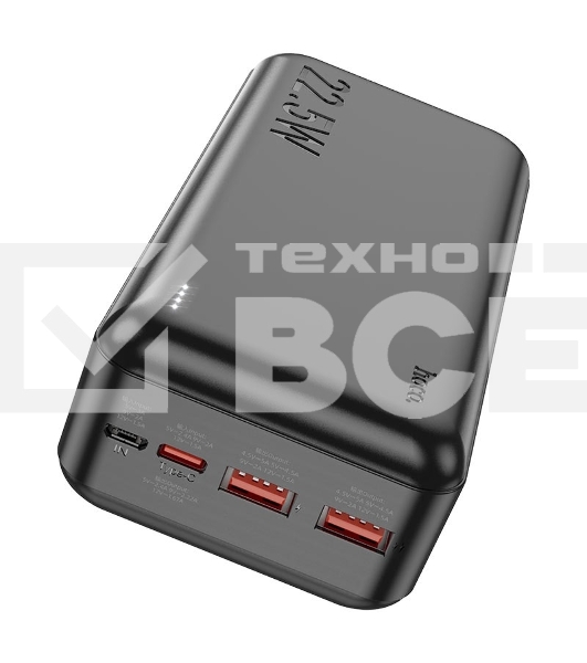 Внешний аккумулятор Powerbank HOCO J101B Astute, QC3.0, PD3.0, 3A, 30000mAh черный
