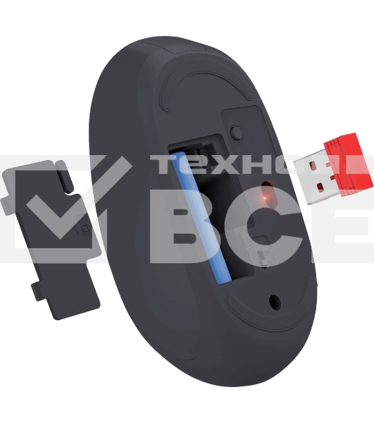 Мышь беспроводная Defender Smart MM-396 черный, 1600 dpi, радиоканал, Bluetooth, USB, кнопки - 3