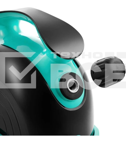 Пароочиститель напольный Kitfort КТ-9102-3 черный/бирюзовый