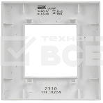 Рамка 1-ая SK-F01W IEK SKANDY Арктический белый, фото3