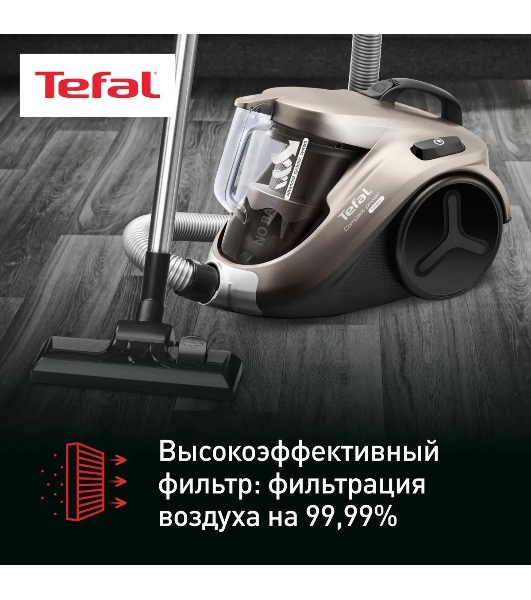 Пылесос Tefal TW3786RA пылесос сухая уборка потребляемая мощность 750 Вт