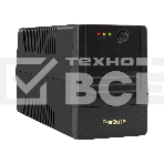 Источник бесперебойного питания ExeGate Power NB-400.LED.AVR.2SH (400VA/240W, LED, AVR, 2*Schuko, батарея 12V 4.5Ah, черный), фото 1