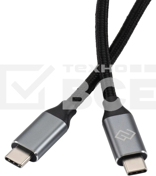 Кабель Digma D-Type-C-USB3.2-3m D-TYPE-C-USB3.2-100W-4K-3M 3м черный